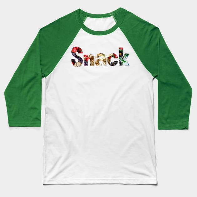 Snack Baseball T-Shirt by afternoontees